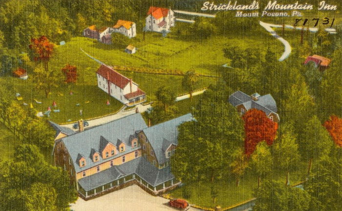 Stricklands Mountain Inn and Cottages - Vintage Postcard And Photo (newer photo)